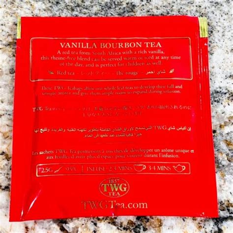 Buy X Twg Tea Grands Crus Prestige Vanilla Bourbon Silk Tea Bags