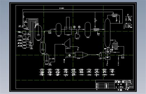 聚氯乙烯聚合工艺cad流程图autocad 2007模型图纸下载 懒石网