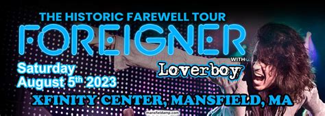 Foreigner Farewell Tour With Loverboy Tickets Th August