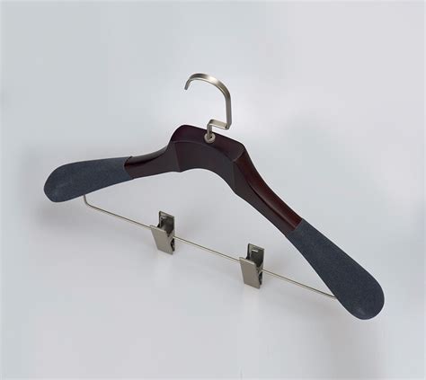 Supply Wooden Luxury Suit Hanger With Velvet Shoulder Wholesale Factory ...