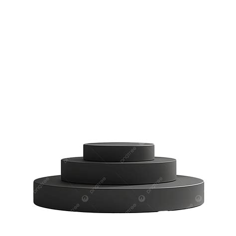 Black Podium Mockup For Product Display Podium Mockup D Png