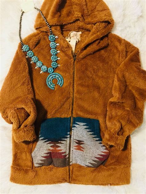 A Cowgirls Dream Aztec Jacket With Pockets Burnt Orange Aztec Jacket Aztec Fashion Western