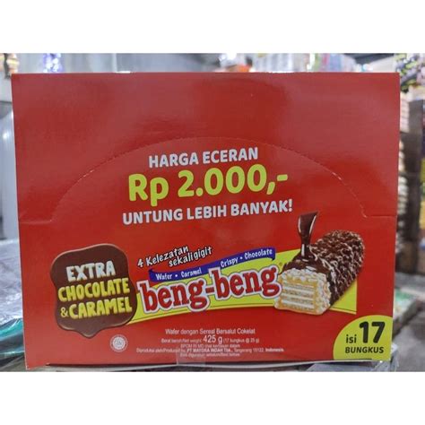 Jual Bengbeng Beng Beng Wafer Caramel Bar Crispy Chocolate Wafer Sereal