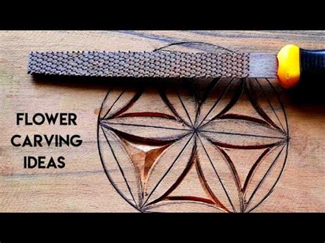 Flower Carving Ideas Up Wood Art Youtube