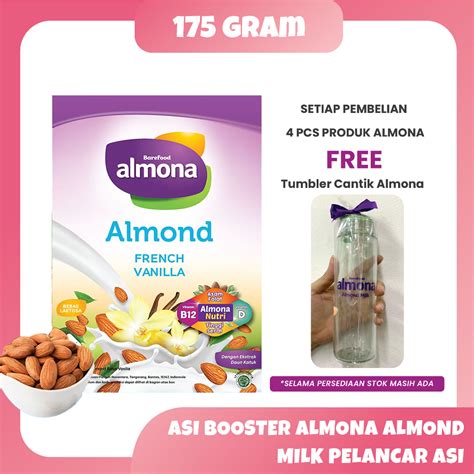 Jual Asi Booster Almona Almond Milk Pelancar Asi 175 Gram Shopee