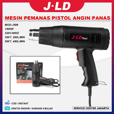 Jual RQ18 JLD Hot Air Gun Mesin Pemanas Pistol Angin Panas 1500w Dryer Heat Solder Thermal Heat