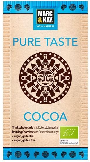 Marc Kay Kakao Trinkschokolade Pure Taste Cacao BIO Tüte