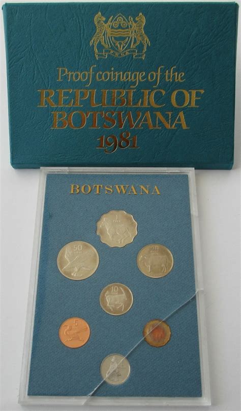 Botswana Proof Coin Set Mago Muenzen