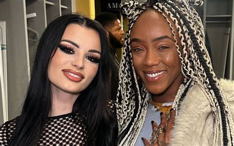 Saraya Links Up With Sober Sister Alicia Fox Backstage At AEW