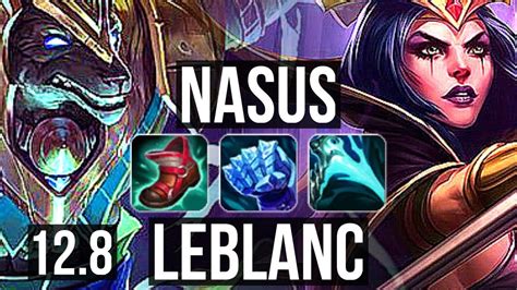 NASUS Vs LEBLANC MID 67 Winrate 5 2 10 EUW Master 12 8 YouTube