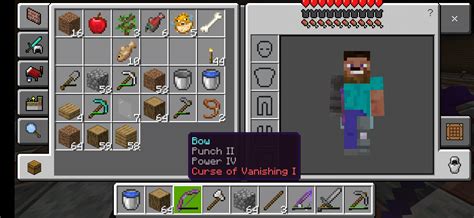 What a powerful bow.Punch 2, Power 4,Curse of... Nevermind : r/Minecraft