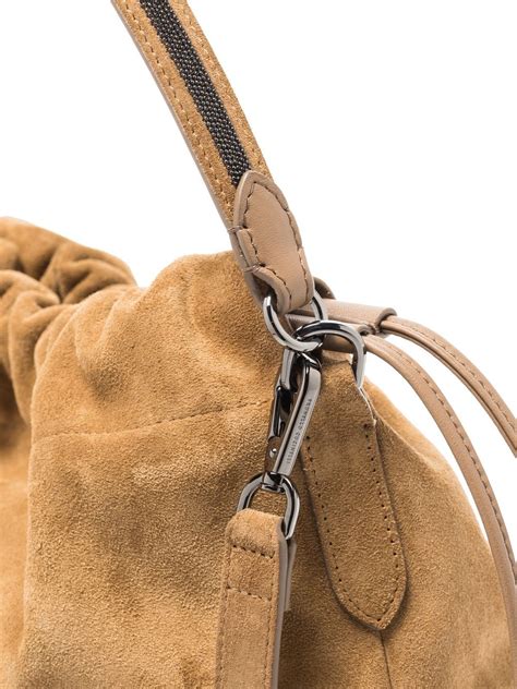 Brunello Cucinelli Monili Embellished Drawstring Bucket Bag Farfetch