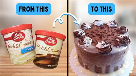 TRICKS To DECORATE A Cake Using STORE BOUGHT FROSTING Taste HOMEADE