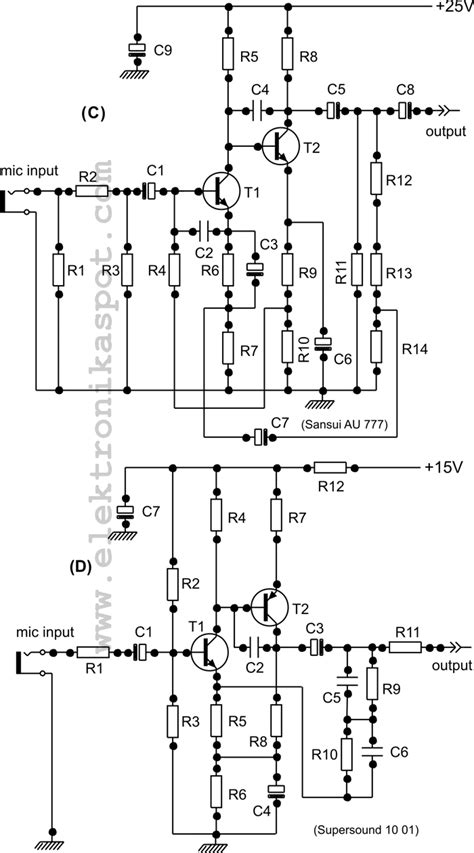 One Transistor Low Noise Mic Pre Circuit Diagram Transis