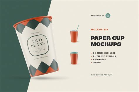 Paper Cup Mockup Scenes Creative Market