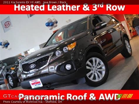 Java Brown 2011 Kia Sorento EX V6 AWD Black Interior GTCarLot