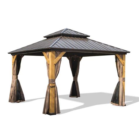 Domi Outdoor Living 12 Ft X 12 Ft Aluminum Hardtop Gazebo With