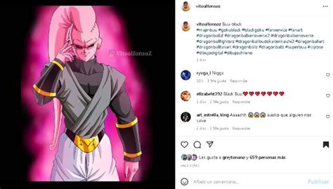 Espectacular Fan Art De Dbs Fusiona A Majin Buu Y Black Goku