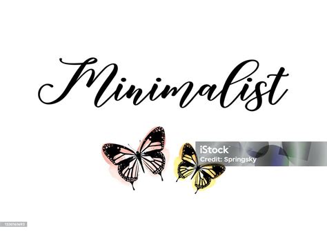 minimalist slogan  butterfly illustration fashion design stock