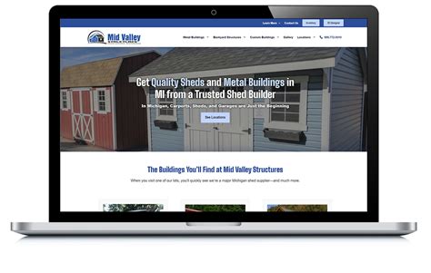 Mid Valley Structures Website Design By Ezmarketing