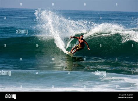 Surfing Mexico Pacific Ocean Stock Photo Alamy