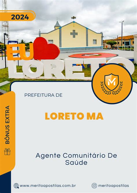 Apostila Agente Comunitário De Saúde Prefeitura de Loreto MA 2024