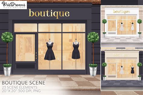 Boutique Background Shop Scene Fashion Background - Etsy