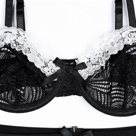 Multi Layer Lace Uniform Maid Sexy Babydoll Lingerie Set Deep Love Lingerie