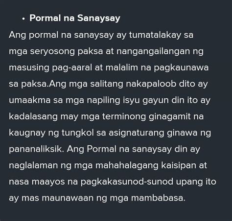 Hayang Gawain Pagbuo Ng Sanaysay Sumulat Ng Maikling Sanaysay Na May