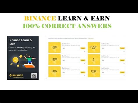 Binance Learn And Earn Quiz Answers 100 Solved Verified Proof