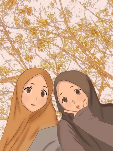 Bestie Ilustrasi Wallpaper Kartun Seni Islamis