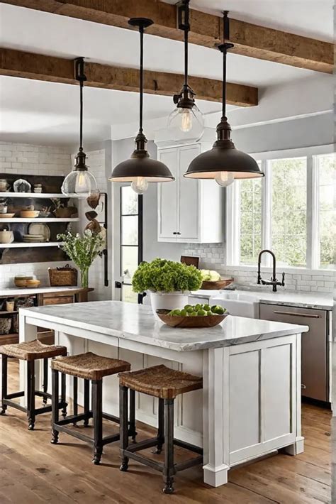 light   farmhouse kitchen lighting ideas   style home