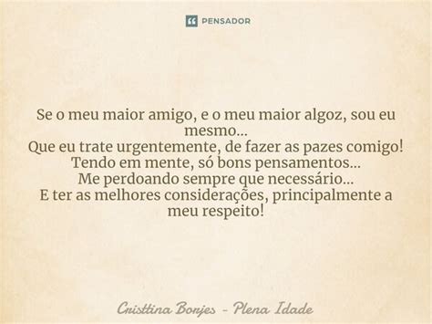 Se O Meu Maior Amigo E O Meu Maior Cristtina Borjes Plena