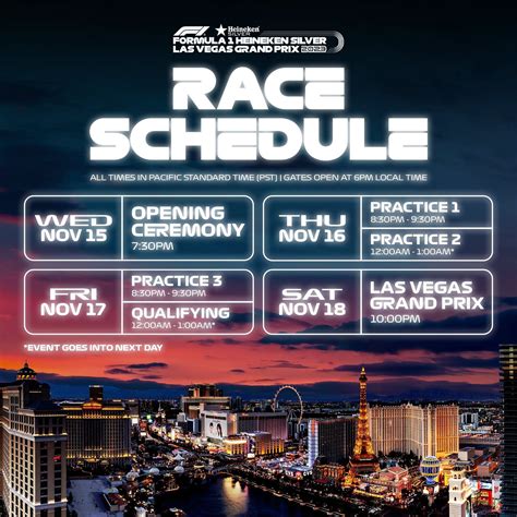 F Las Vegas Grand Prix Official Race Schedule Timings And More Explored