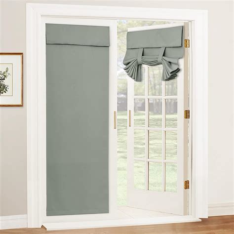 Amazon.com: RYB HOME Door Window Curtains, Room Darkening Draft Block ...