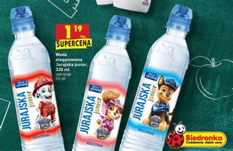 Promocja Woda Niegazowana Jurajska Junior 330ml W Biedronka