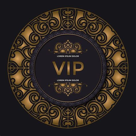 Fundo De Ornamento Vip Elegante Vetor Premium