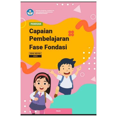 jual panduan capaian pembelajaran fase fondasi edisi revisi