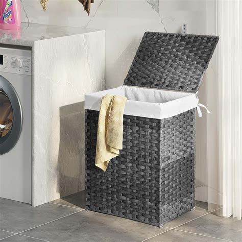 Greenstell Laundry Hamper With Lid 90l Clothes Hamper With Removable