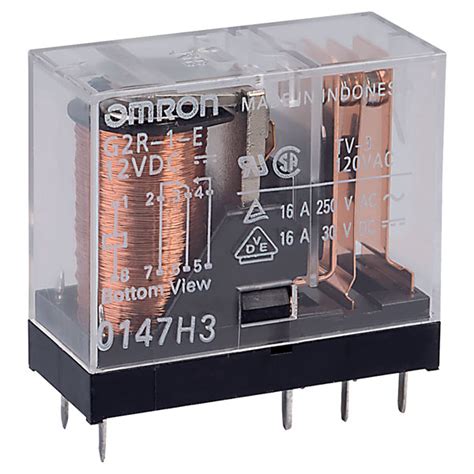 Omron G2r 1 E 12dc Spco Power Relay 16a 12vdc Rapid Online