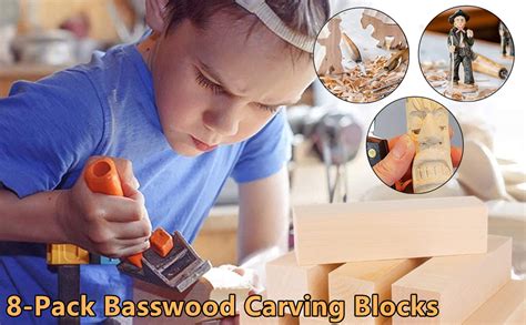 Amazon Rhblme Pcs Basswood Carving Blocks In X In X In