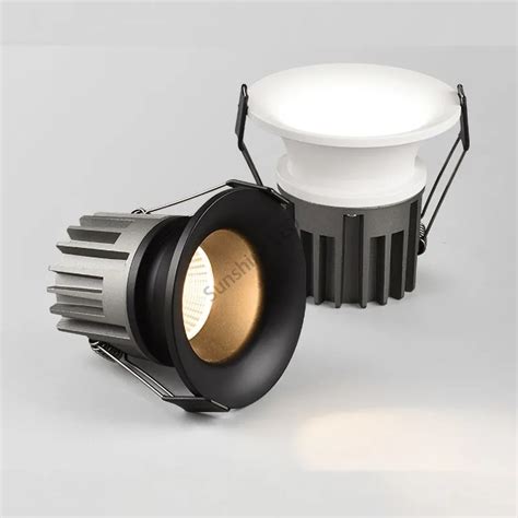 LED Downlight Lamp Anti Glare Spotlight Narrow Border Aluminum Ceiling