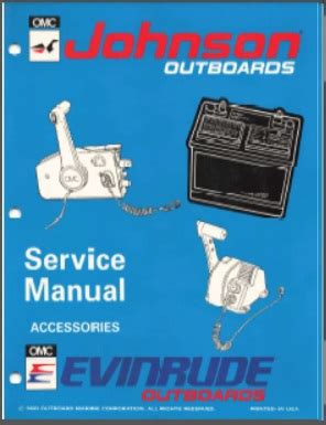 Johnson Outboard Accessories Service Manual