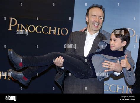 Roberto Benigni As Mister Geppetto And Federico Ielapi As Pinocchio