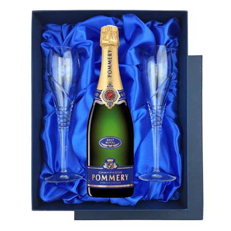 Pommery Brut Royal Champagne 75cl In Blue Luxury Presentation Set With