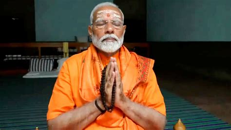 In Pics Pm Modi Meditates At Vivekananda Rock Memorial In Kanyakumari