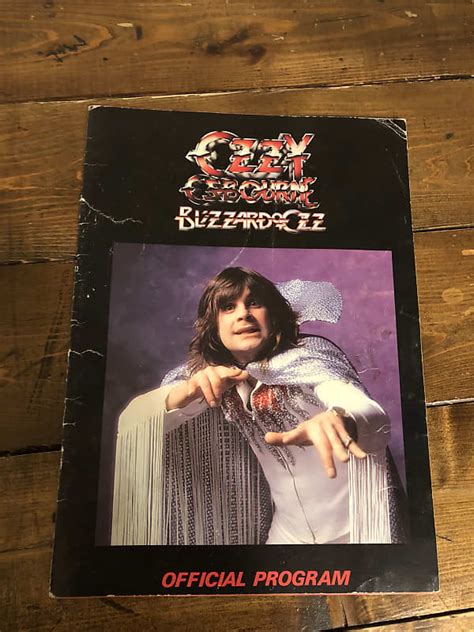 Ozzy Osbourne: 1980 Blizzard of Ozz Tour Book - Official | Reverb