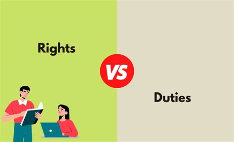 Rights Vs Duties What S The Difference With Table