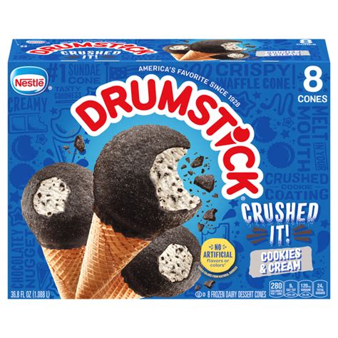 Save On Nestle Drumstick Crushed It Sundae Cones Cookies N Cream