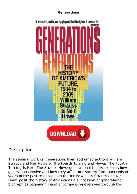 Download⚡[ebook] Generations By Jazminetazjoyce Issuu